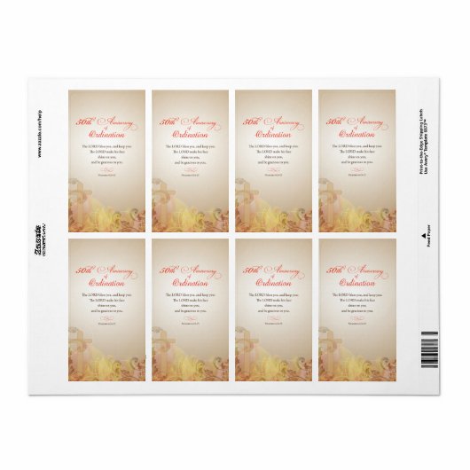 司祭50周年賛美年 ラベル (フルシート)