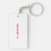 司祭55世叙勲記念日ブラッククロス キーホルダー (裏面)