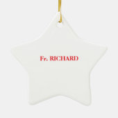 司祭55世叙勲記念日ブラッククロス セラミックオーナメント (裏面)