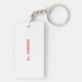 司祭60周年記念ブラッククロス キーホルダー (裏面)