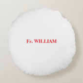 司祭65世叙勲記念日ブラッククロス ラウンドクッション (裏面)