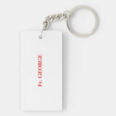 司祭70周年記念ブラッククロス キーホルダー (裏面)