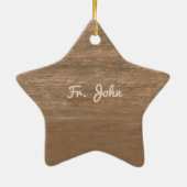 司祭75周年記念バラとロザリオ セラミックオーナメント (裏面)