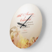 司祭、聖職授与式の天恵の第50記念日 ラージ壁時計 (傾斜)