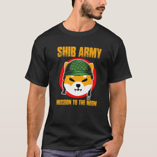 司馬軍柴犬コイン暗号トークン暗号 Tシャツ (正面)