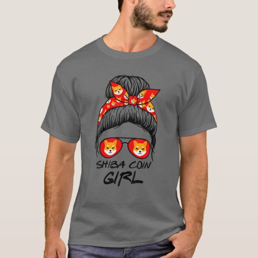 司馬軍柴犬コイン暗号トークン暗号 Tシャツ (正面)