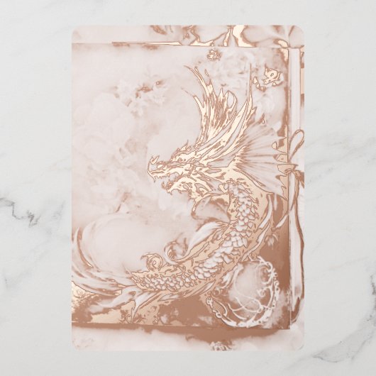 各エレガント招待状の大事な行事 箔招待状 (正面)