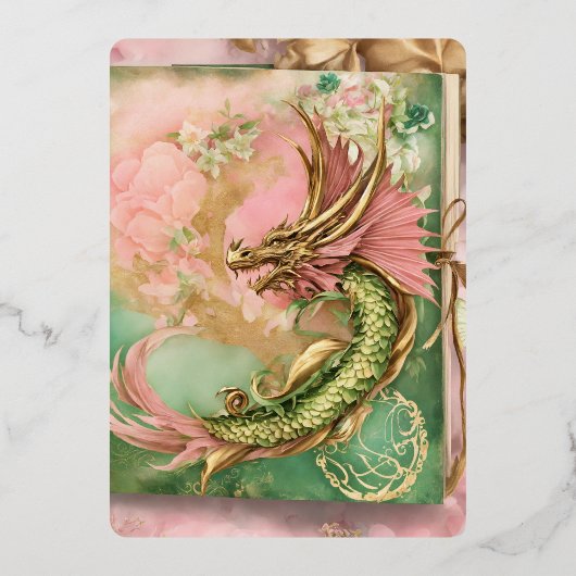 各エレガント招待状の大事な行事 箔招待状 (裏面)