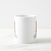各カワウソに対して作られる コーヒーマグカップ (中央)
