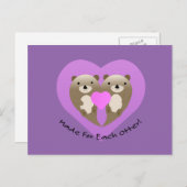 各カワウソ シーズンポストカード (正面/裏面)