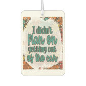 各スタイリッシュ宇宙の香り：文字図 カーエアーフレッシュナー (正面)