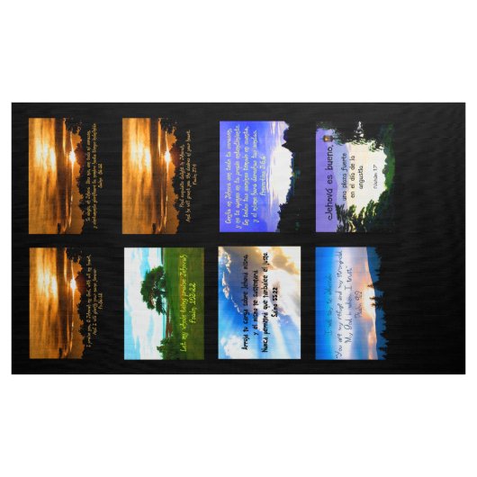 各ヤードの聖なる書物、経典の写真の8枚のタイル ファブリック (ヤード)