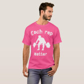 各代表案件トレーニングバーベルウェイトリフティング Tシャツ (正面フル)
