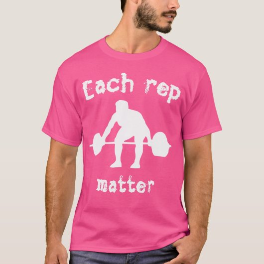 各代表案件トレーニングバーベルウェイトリフティング Tシャツ (正面)