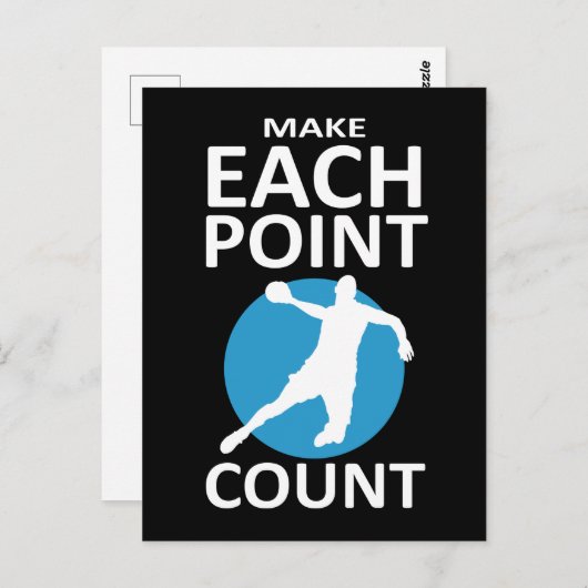 各点カウントを作成 – ハンドボール ポストカード (正面/裏面)