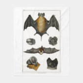 各種こうもり フリースブランケット (正面)