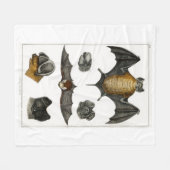 各種こうもり フリースブランケット (正面(横))