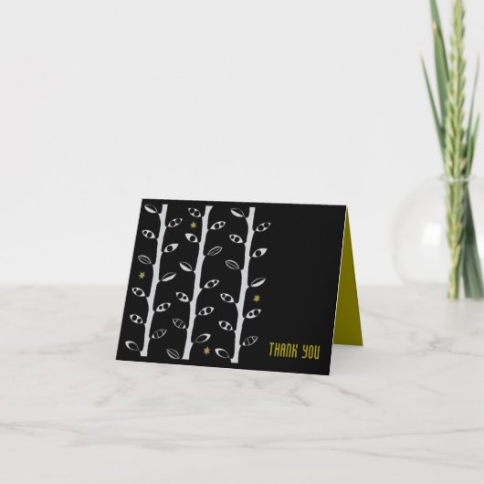 各種つる植物バーバルミツワーサンキューカード サンキューカード (正面)