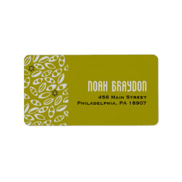 各種つる植物バーバルミツワー招待状 ラベル