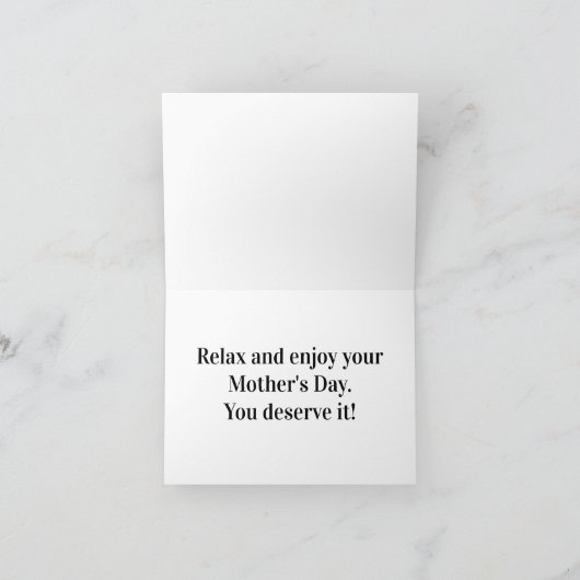 各種のローズの母の日カード サンキューカード (内部)