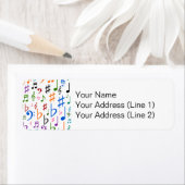 各種の音符と記号 ラベル (インサイチュ)