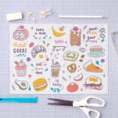 各種の飲食物 薄葉紙 (クラフト)