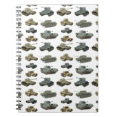 各種イギリス第2次世界大戦戦車 ノートブック (正面)