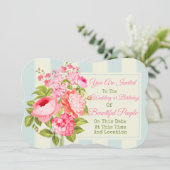 各種イベントに使える花の招待状 招待状 (スタンド正面)