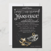 各種イベント - マスカレードパーティー招待状 招待状 (正面)