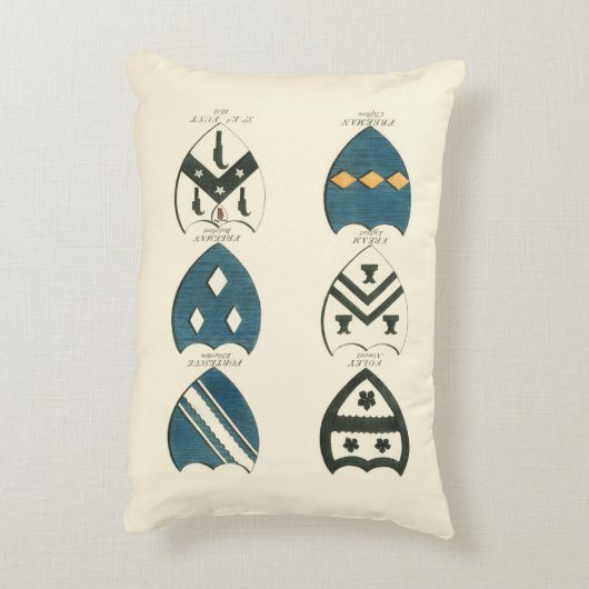 各種イングリッシュハウスの家紋 アクセントクッション (裏面(縦))