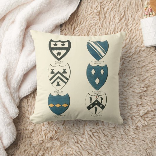 各種イングリッシュハウスの家紋 クッション (ブランケット)
