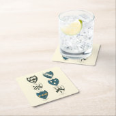 各種イングリッシュハウスの家紋 スクエアペーパーコースター (インサイチュ)