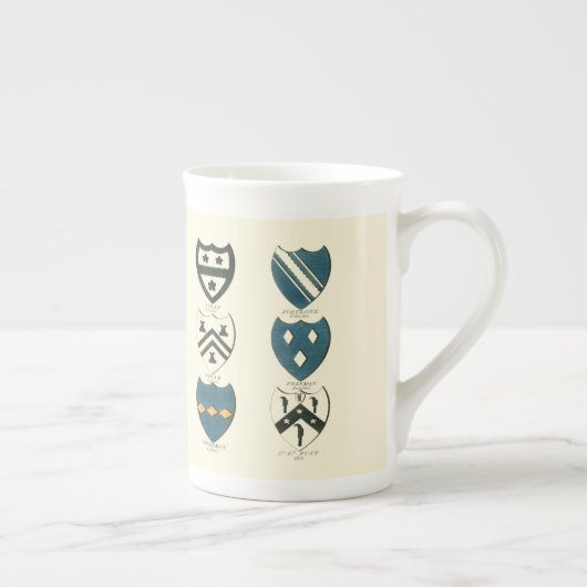 各種イングリッシュハウスの家紋 ボーンチャイナマグカップ (右)