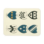 各種イングリッシュハウスの家紋 マグネット (横)