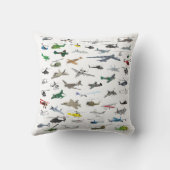 各種カラフル飛行機・ヘリコプター クッション (裏面)