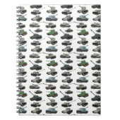 各種ソ連第2次世界大戦戦車スパイラルフォトノートブック ノートブック (正面)