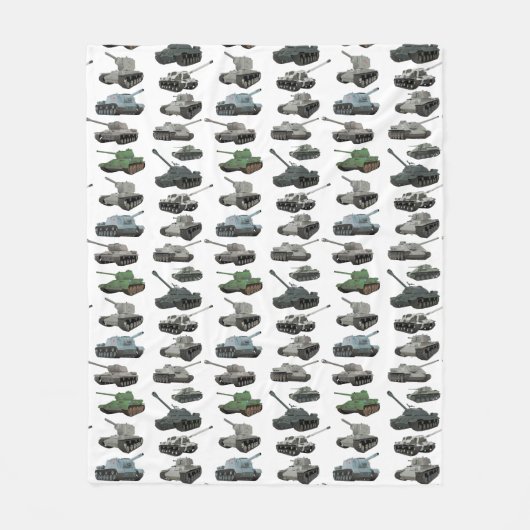 各種ソ連第2次世界大戦戦車 フリースブランケット (正面)