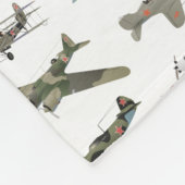 各種ソ連第2次世界大戦飛行機 フリースブランケット (角)