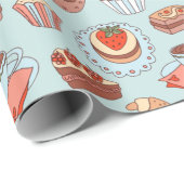 各種デザート包装紙 ラッピングペーパー (ロールコーナー)