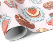 各種デザート包装紙 ラッピングペーパー (ロールコーナー)