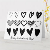 各種ハートのカード カード (黄色い花)