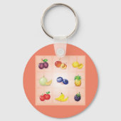 各種フルーツキーチェーン キーホルダー (裏面)