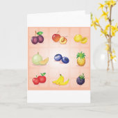 各種フルーツグリーティングカード カード (黄色い花)