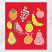 各種フルーツコレクションThunder_Cove ワインラベル (シングルラベル)