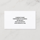 各種ミックスドリンク | フローラ背景 名刺 (裏面)