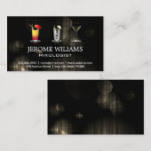 各種ミックスドリンク |背景ライト 名刺 (正面/裏面)