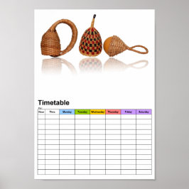 各種ラトル/時刻表 ポスター