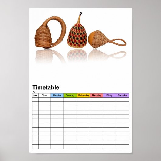 各種ラトル/時刻表 ポスター (正面)