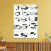 各種料理船， 1570 キャンバスプリント (インサイチュ (リビング))