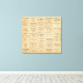 各種油広告 キャンバスプリント (インサイチュ (ウッドフロア))